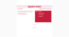 Desktop Screenshot of equatormusic.com