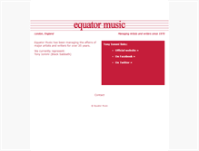 Tablet Screenshot of equatormusic.com